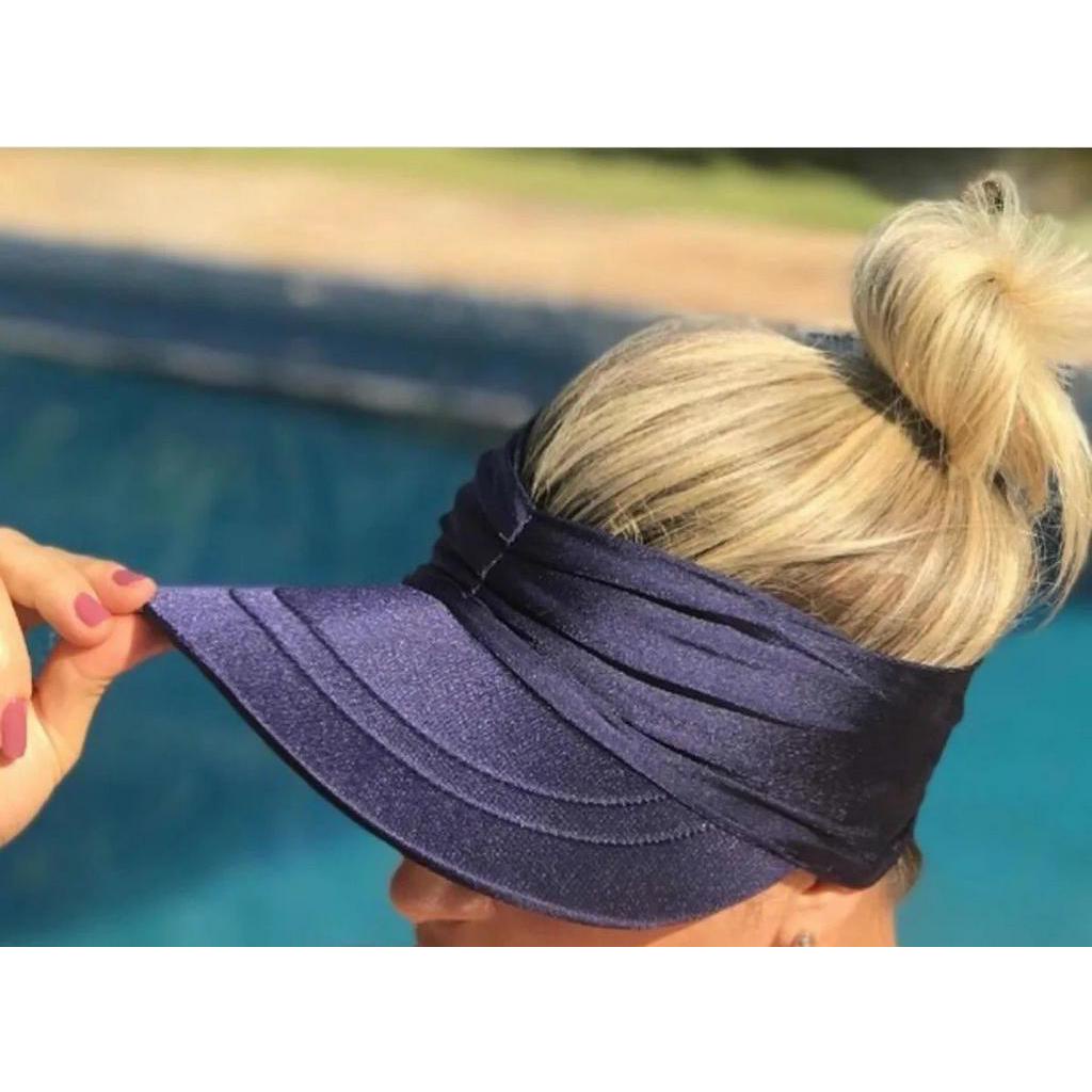 Viseira Turbante Em Poliamida Dupla Com Proteção Uv - Várias Cores