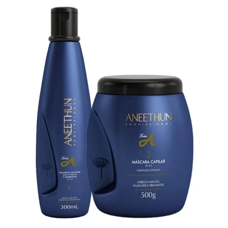 Kit hidratação intensiva Aneethun Linha A em Oferta na Shopee