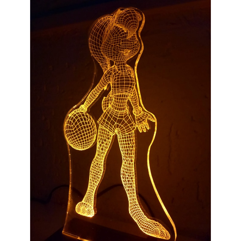 Luminária Abajur Led Lola Bunny Space Jam 3D