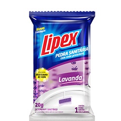25g Pedra Sanitária com Suporte - Lipex - Fragrâncias Sortidas - Higiene e Frescor