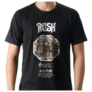 Camiseta Camisa Banda Rock Rush Neil Peart Bateria Time Machine 100% Algodão em Oferta na Shopee