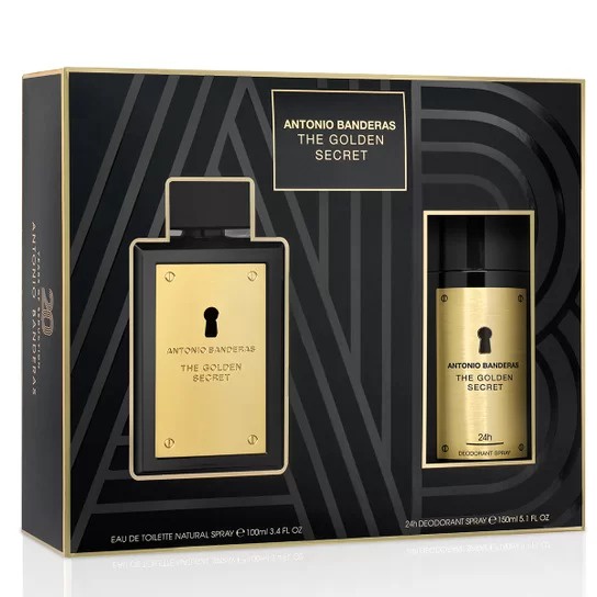 The Golden Secret Antonio Banderas Masculino Kit EDT 100ML + Desodorante 150ML