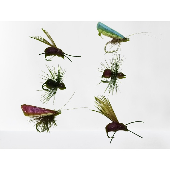 kit iscas artificiais Pescart fly fishing 6 unidades de moscas para pesca de tilápia isca para tucunaré melhor isca para pescaria de tilápia isca artificial para pescar