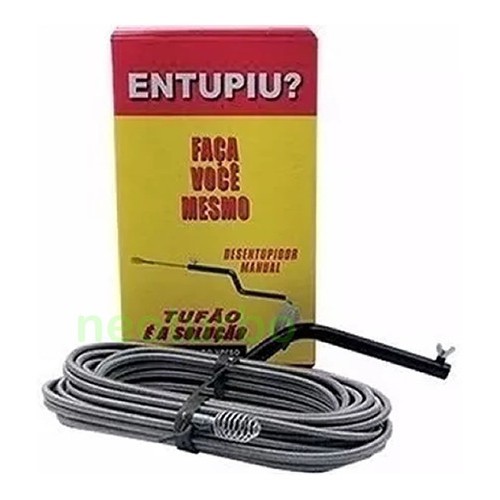 Desentupidor De Canos Profissional Com Mola Rotativa 10 Metros