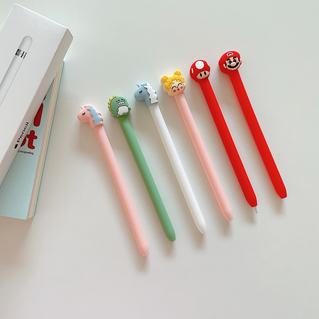 Capa De Silicone Flexível Protetora Com Desenho Apple Pencil Para Ipad Tablet 1 / 2