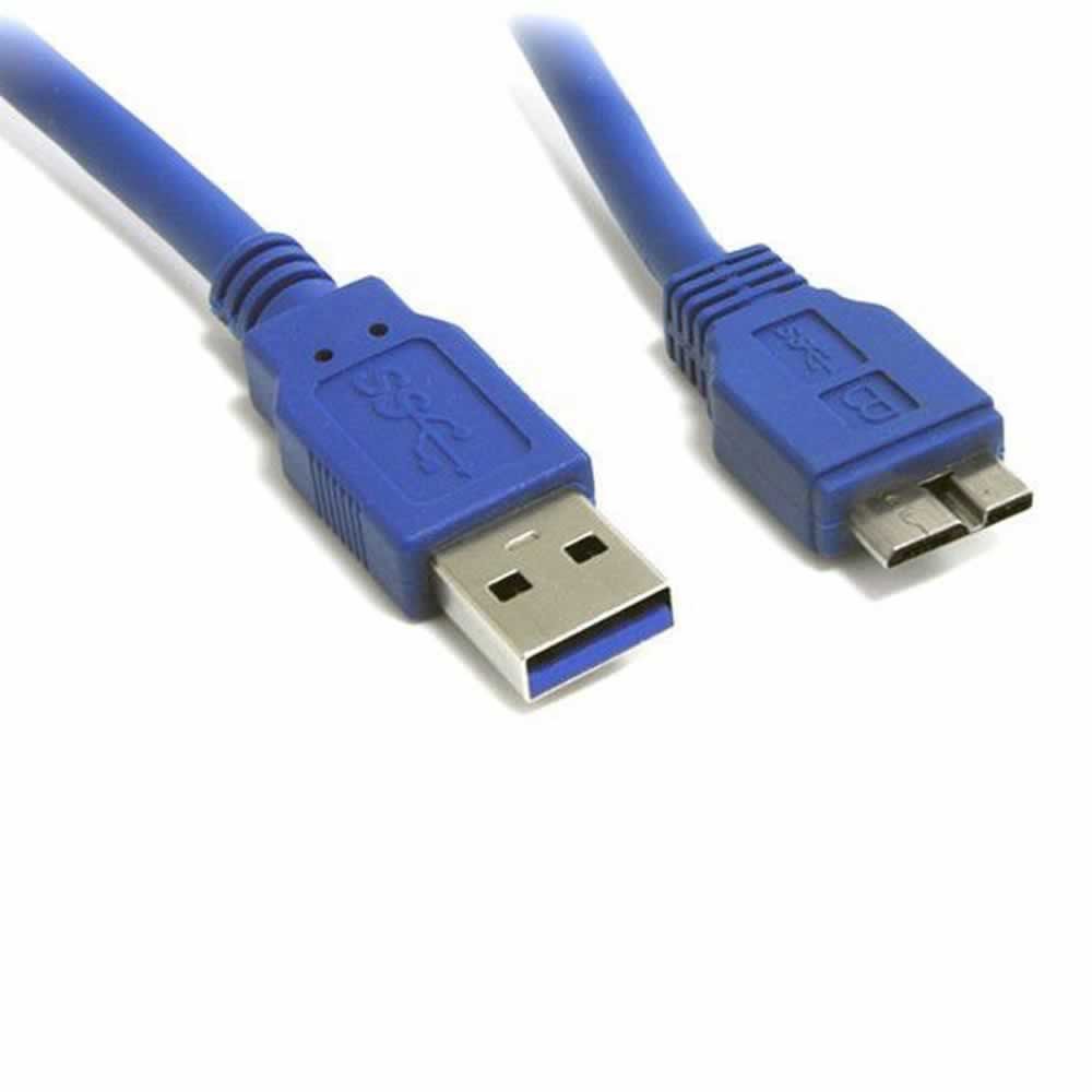 Cabo USB A Macho 3.0 para Micro B Macho Padrão USB 3.0 Super-Speed Blindado. Tamanho: 0,50 Centímetros = 5 GBPS = HD EXTERNO = HARD DISK DRIVE HDD = USADO EM HUB USB 3.0