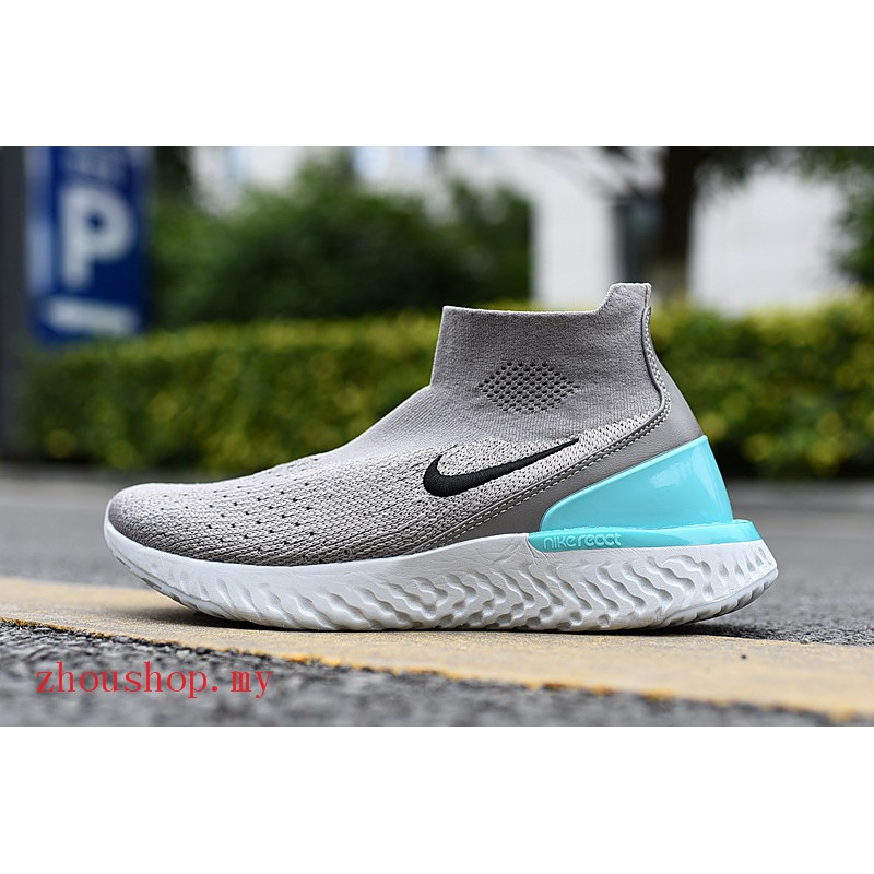 tênis nike rise react flyknit masculino