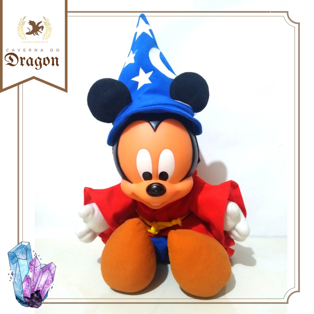 Pelúcia Baby Mickey Feiticeiro - Disney Multibrink - Original
