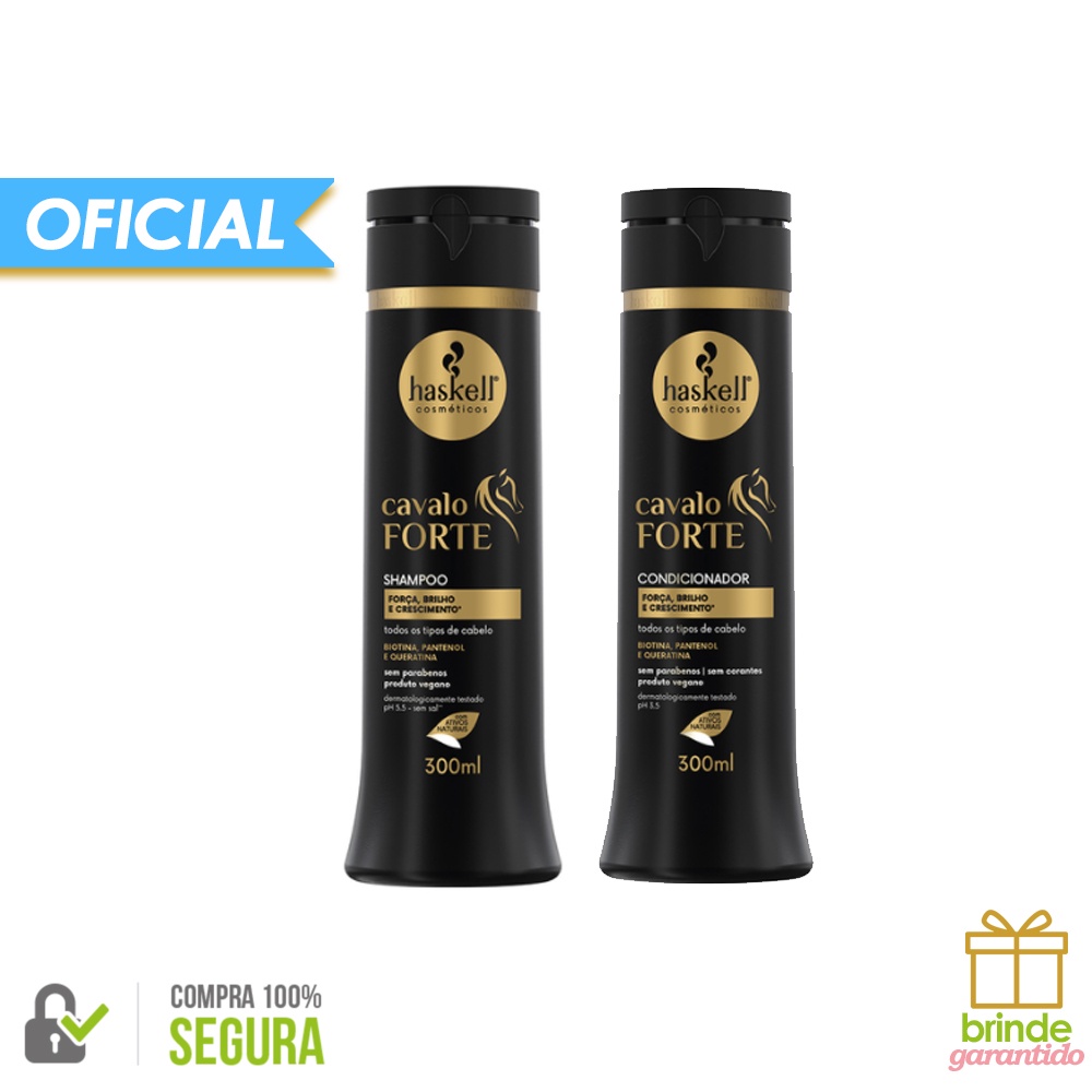 Duo Cavalo Forte - Shampoo E Condicionador (2 Produtos) 300ml - Haskell