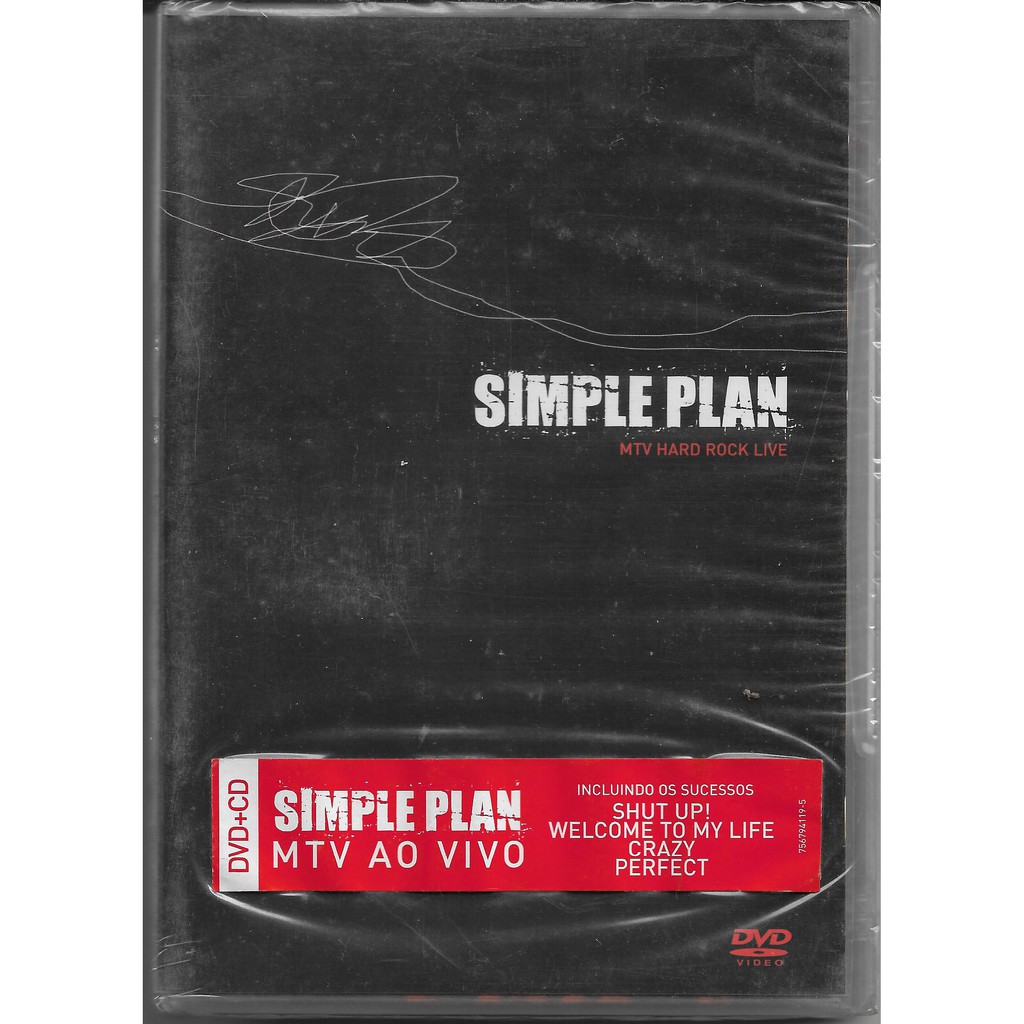 DVD + CD Lacrado Simple Plan - Mtv Hard Rock Live - 1ª Edição Raro Original Novo Lacrado De Fábrica