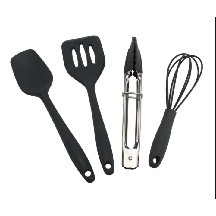 Jogo 4 Mini Utensílios de Silicone Espátula Fue Pegador  - Dolce Home em Oferta na Shopee