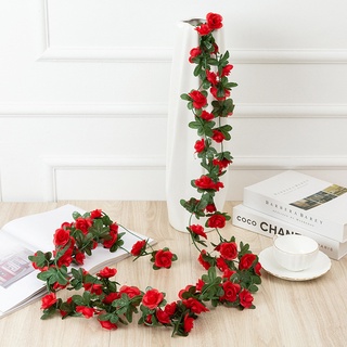 Flor Artificial Rose Vine Peônia Da Videira Decoração De Casamento Home Living Room Fundo Parede Ar Condicionado Bloqueio Tubulação
