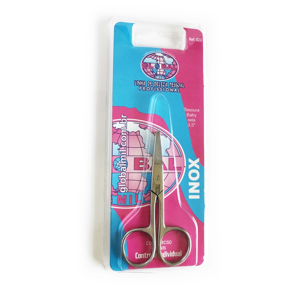 TESOURA BABY INOX 3,5” GLOBAL REF 023