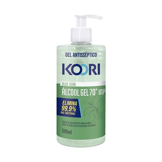 Koori Alcool Gel Antisseptico Maos Aloe Vera 500ml