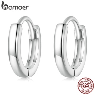 Brinco De Prata Bamoer 925 Clipes Para Brincos Jóias De Moda Simples E Versáteis