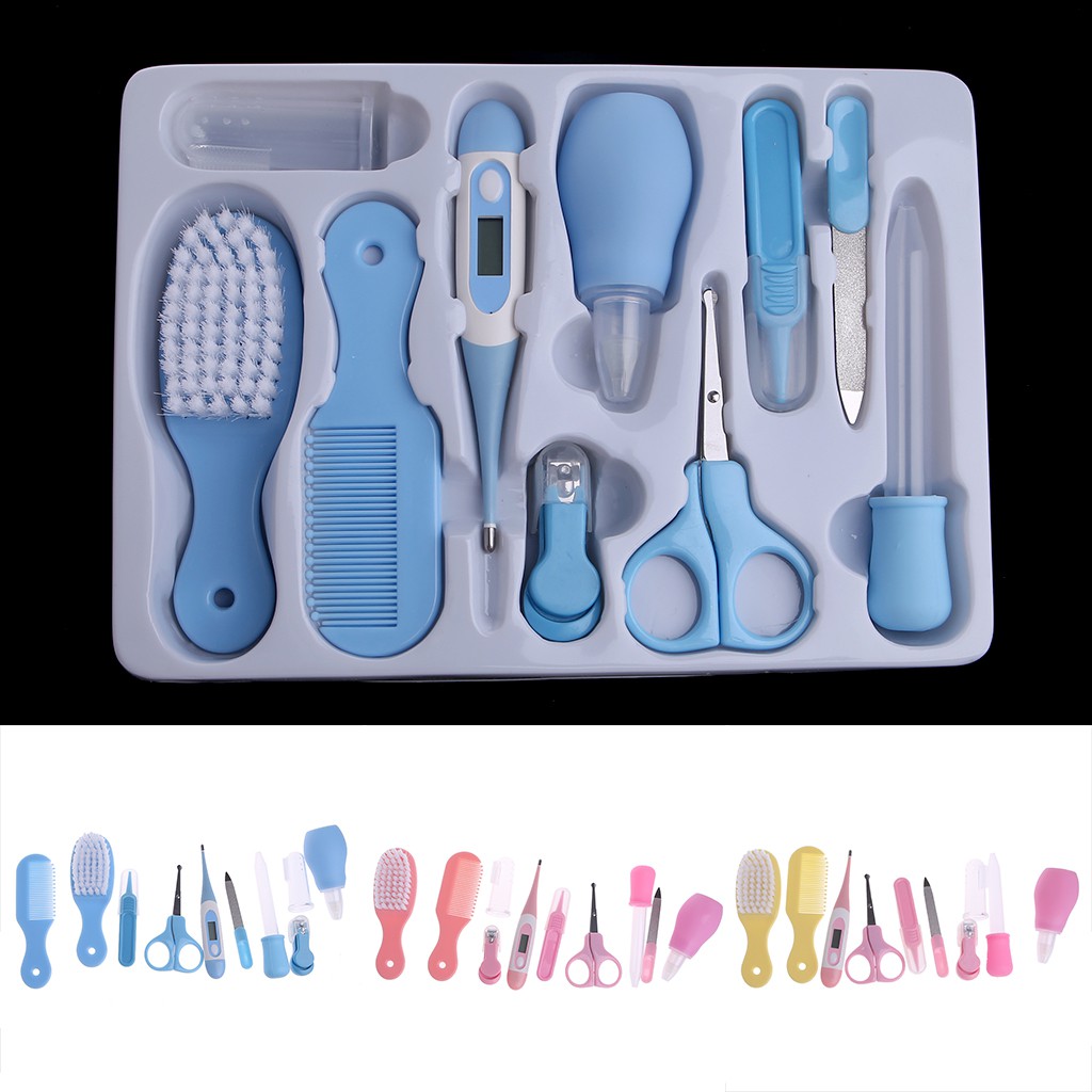 10x Kit De Cuidados Com A Saude Termometro Para Unhas Recem Nascidos Bebes 10x Newborn Baby Kids Nail Hair Health Care Thermometer Grooming Brush Kit Shopee Brasil