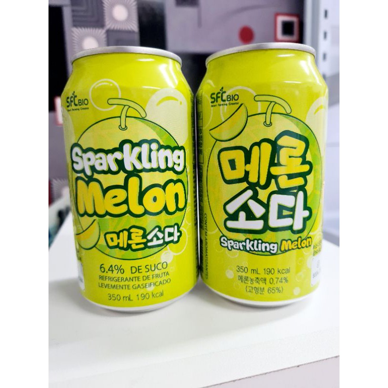 Refrigerante de melão coreano 350ml, Sparkling melon Escorrega o Preço