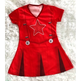 Fantasia Temática Gi Aventureira Vermelha Infantil Feminina Princesa Barato Menina Promoção em Oferta na Shopee