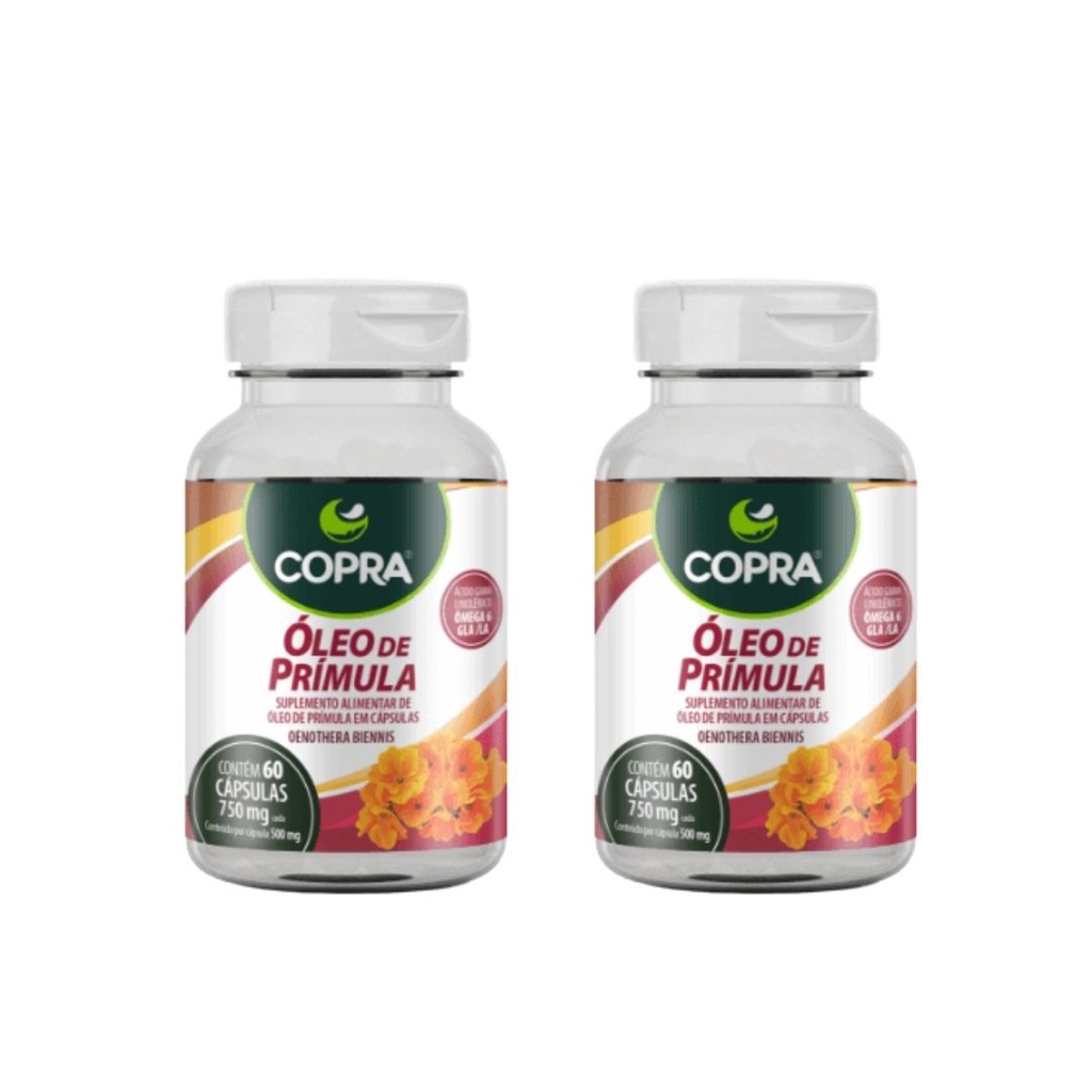 Kit 2 Copra Óleo De Prímula 60 Capsulas 500mg