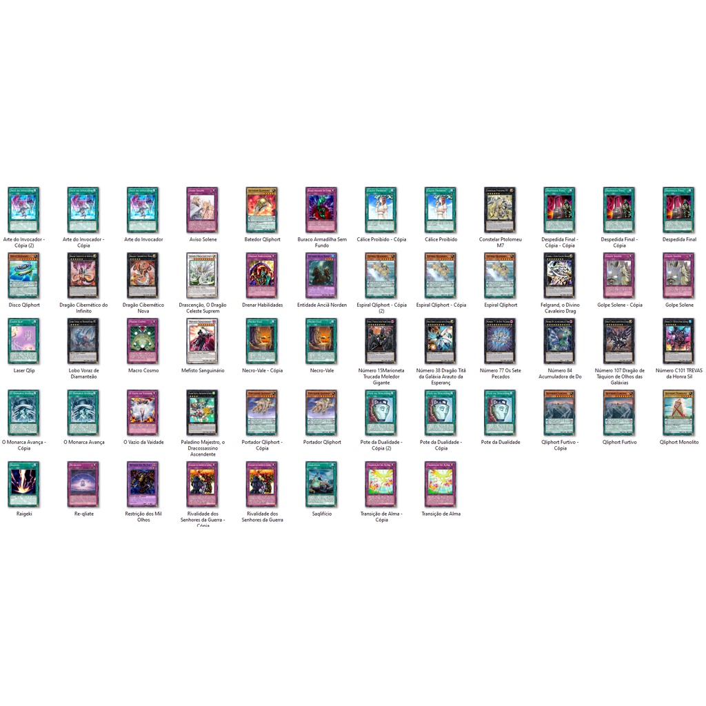 Cartas Yugioh - Deck Qliport Deck Pendulo 58 cartas ORICA TCG Yu-Gi-Oh