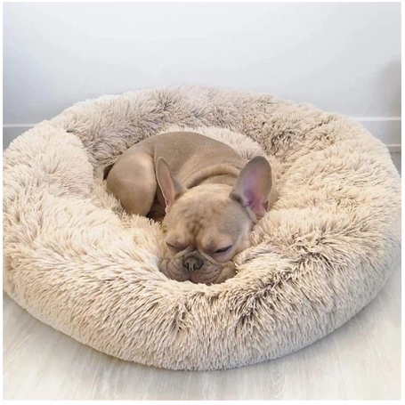 Caminha Redonda Pelúcia Pet Para Cachorro, Gato- M 50x50 m