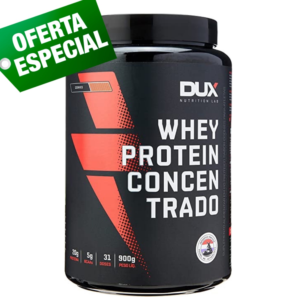 Whey Protein Dux Nutrition Concentrado 900g Shopee Brasil