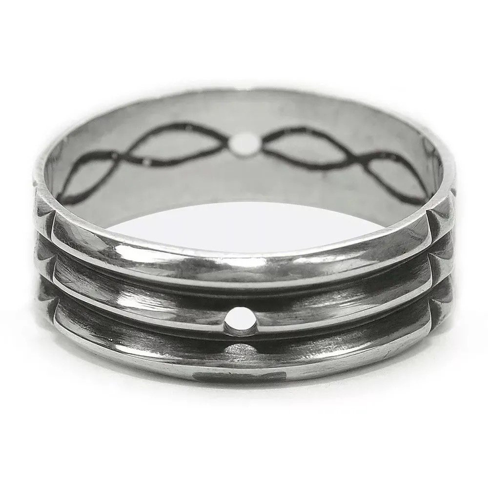 Anel Prata 925 Atlante Masculino Feminino Unissex Atlantis Louxor Berkat SKU 9039