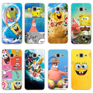 Capa De Silicone TPU Flexível Estampada Anti-Outono Estampa Bob Esponja Calça Quadrada Para Galaxy Grande Prime , j3 2016 J2 j5 2015 J7 Neo