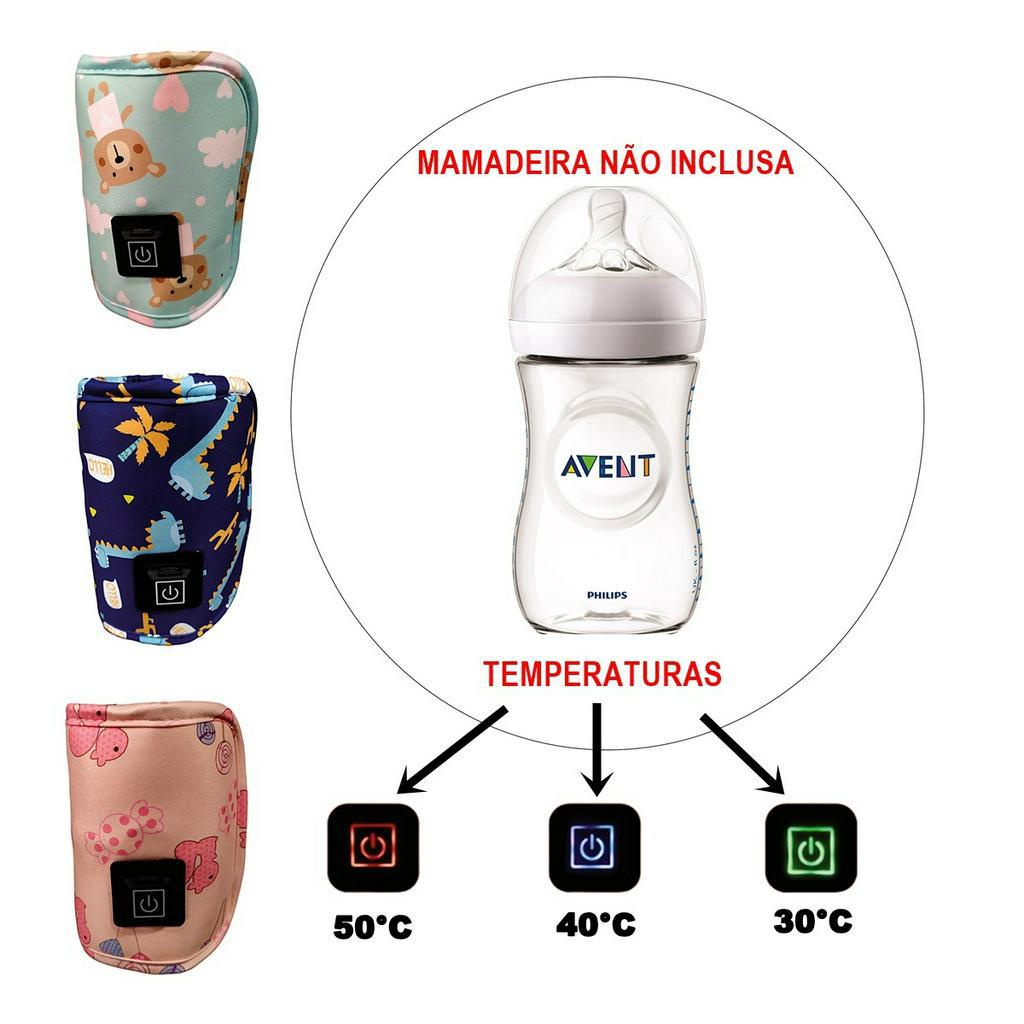 Aquecedor de Mamadeira Usb Temperatura ideal