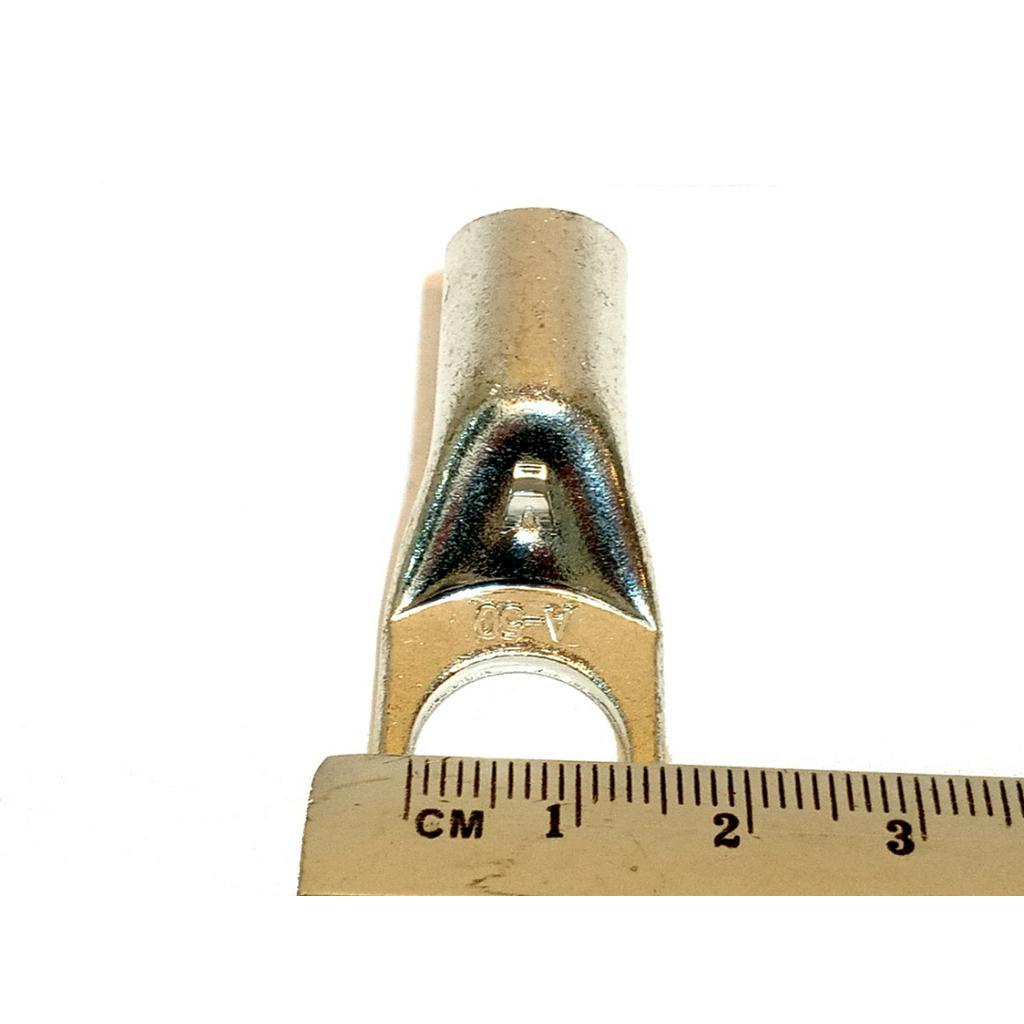 Terminal olhal Compressão 50mm² M12 Tubular kit 6 Ponteiras Elétrico Reforçado