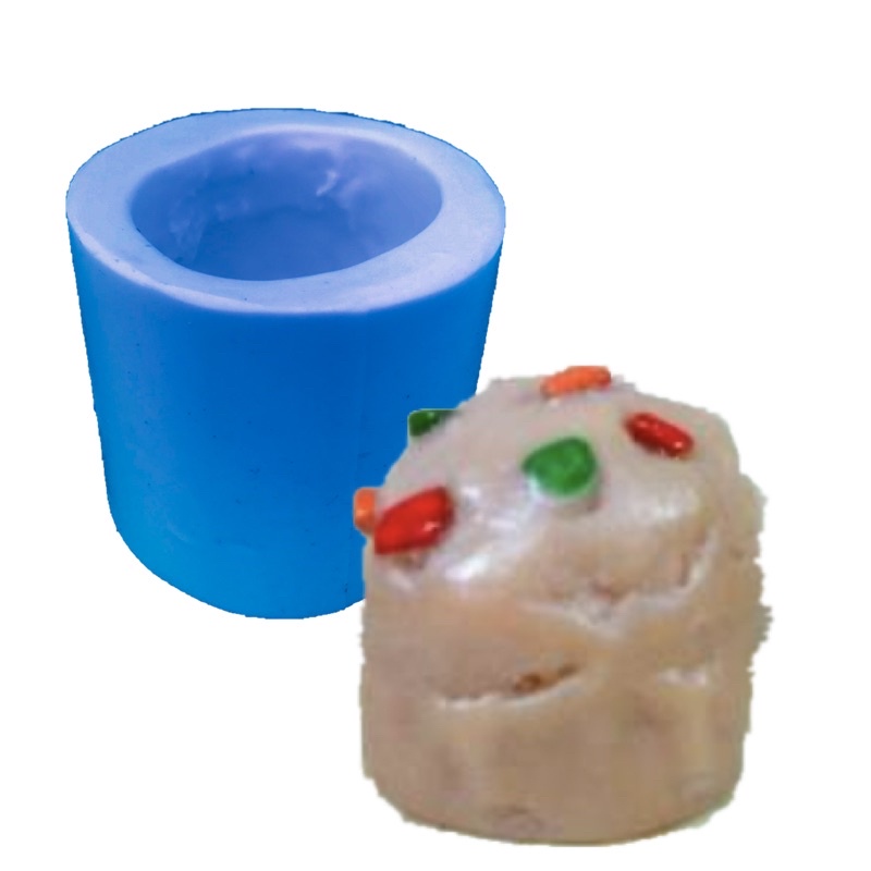 Molde de silicone - Panetone P Sabonete Vela Resina Biscuit Gesso Organite