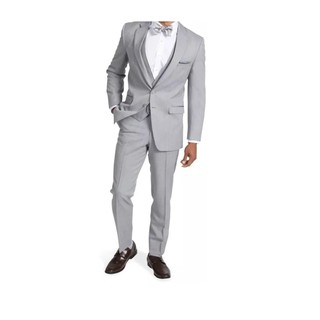 Blazer + Calça Slim Cinza Claro 2 em 1 + Luxo - Loja Da Fábrica !