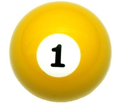 Bola Numero 1 Um Sinuca Bilhar Snooker Numerada