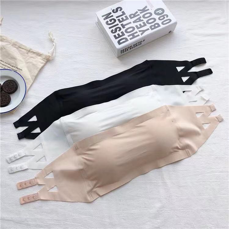 Moda Sexy Sutiã Push Up Acolchoado Strapless Tubo Sem Costura Elástica Beleza De Volta Tubo De Menina Top