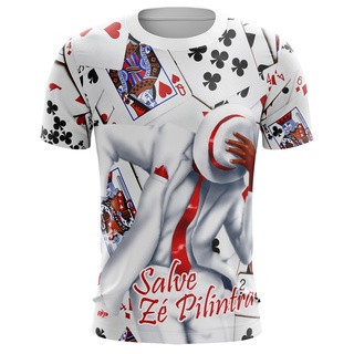Camisa Religiosa Zé Pilintra com oração Umbanda em Oferta na Shopee