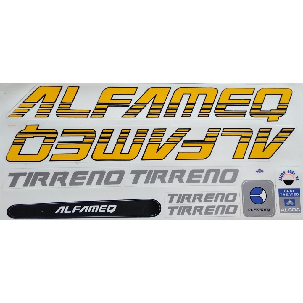 Adesivos  Bikes Alfameq Tirreno em Oferta na Shopee