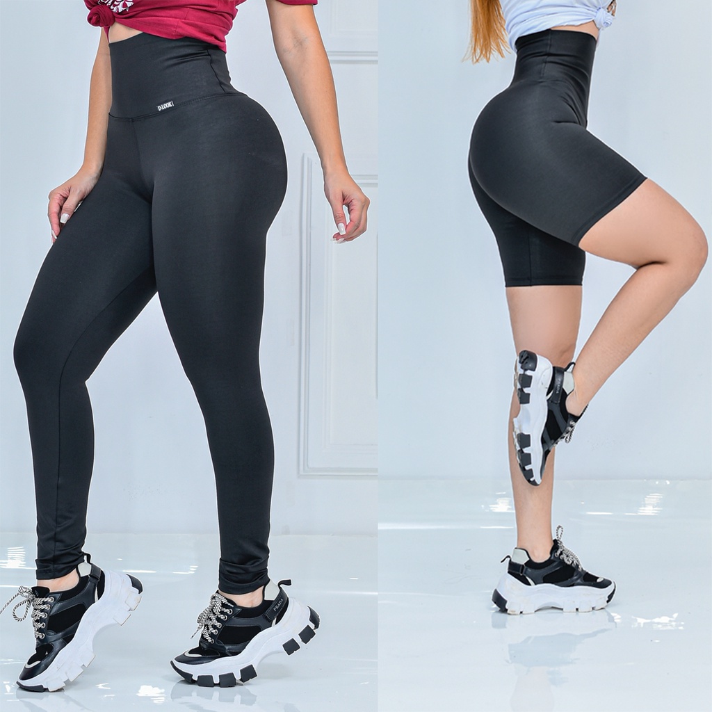 calça modeladora legging e bermuda modeladora academia crossfit musculação tiktok
