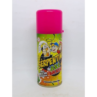 12 Serpentina Spray Pink Axe Brasil- Acima 14un Frete Grátis