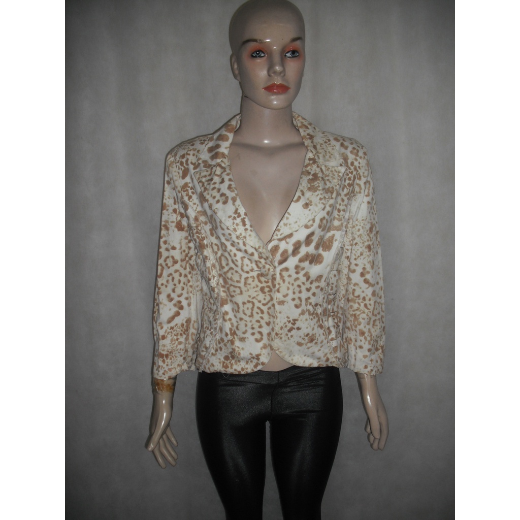 CASACO BLAZER ANIMALE ESTAMPADO P