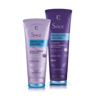 Kit Siàge Revela Os Cachos Eudora Shampoo + Condicionador