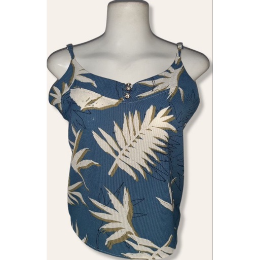 Blusa de Alcinha regulável de crepe