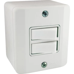Interruptor 2 Teclas Simples Sistema X Branco Radial