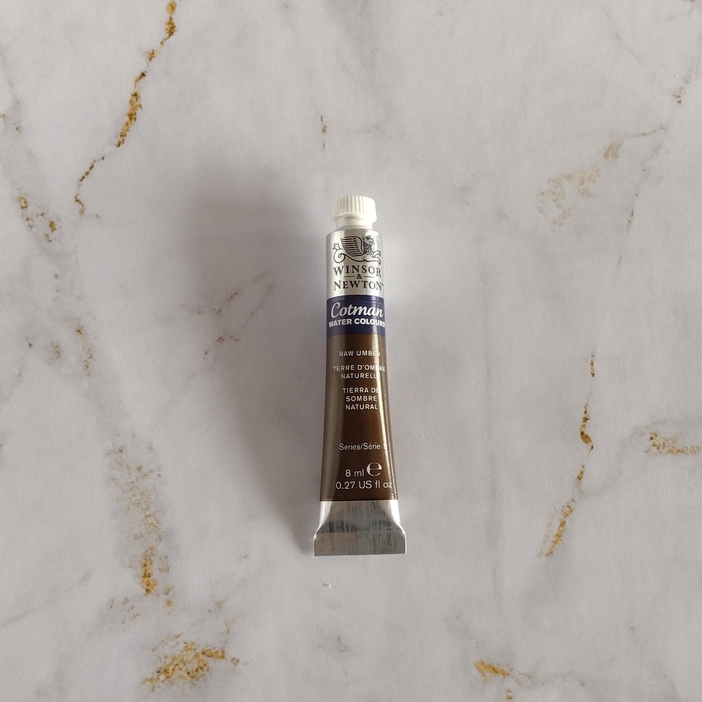 Aquarela Cotman 8ml 554 Raw Umber - Winsor & Newton