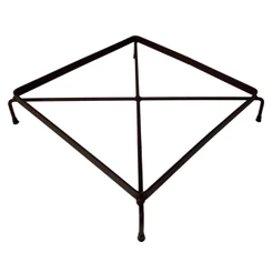 Suporte Rasteiro Quadrado De Ferro Para Vasos De Chão 40cm