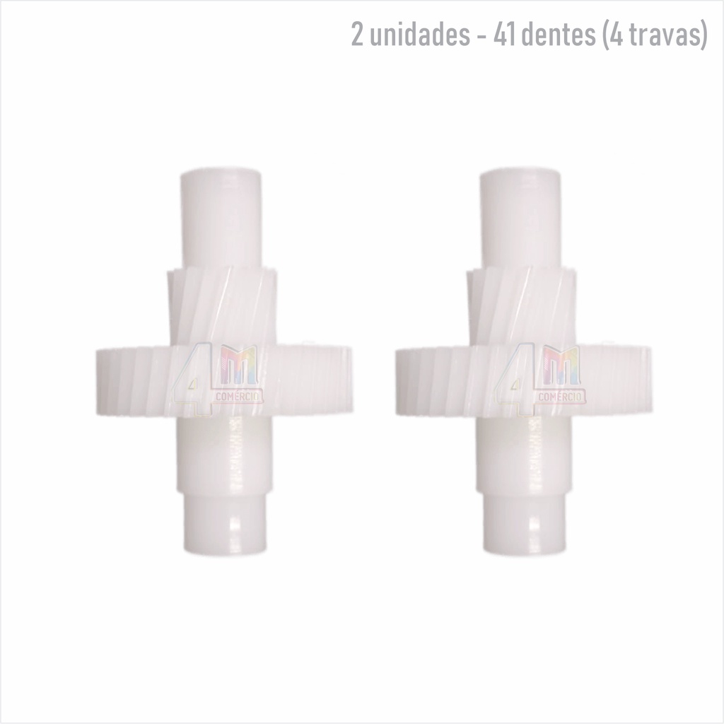 2 Engrenagens Batedeira Compatível Arno 41 Dentes 4 Travas NBCA