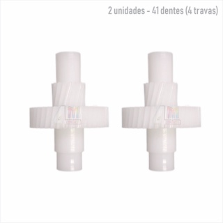 2 Engrenagens Batedeira Compatível Arno 41 Dentes 4 Travas NBCA
