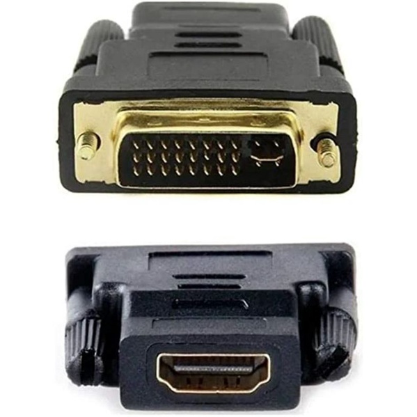 Adaptador Conversor DVI Dual Link 24+5 pinos Macho x HDMI Fêmea 19 Pinos = PRODUTO ESPECÍFICO PARA ALGUMAS PLACAS