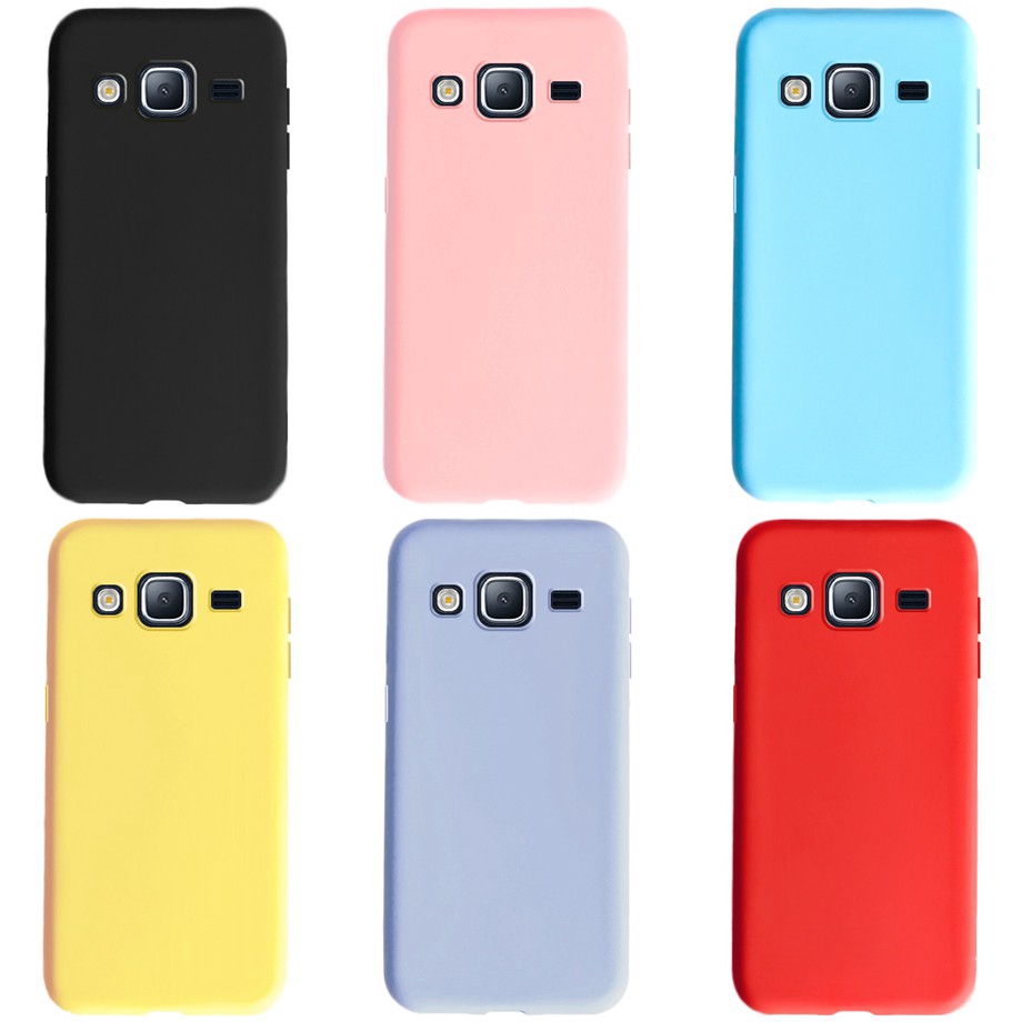 Samsung Galaxy J3 2016 Casing Doce Cor Suave Silicone Tpu Tampa Traseira Samsung J3 (2016) Caso De Telefone