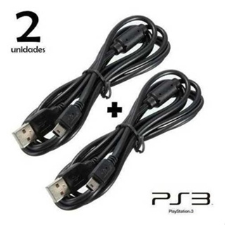 Kit 2 Cabos Usb Para Carregar Controle De Ps3 Com 1.80 Metros em Oferta na Shopee
