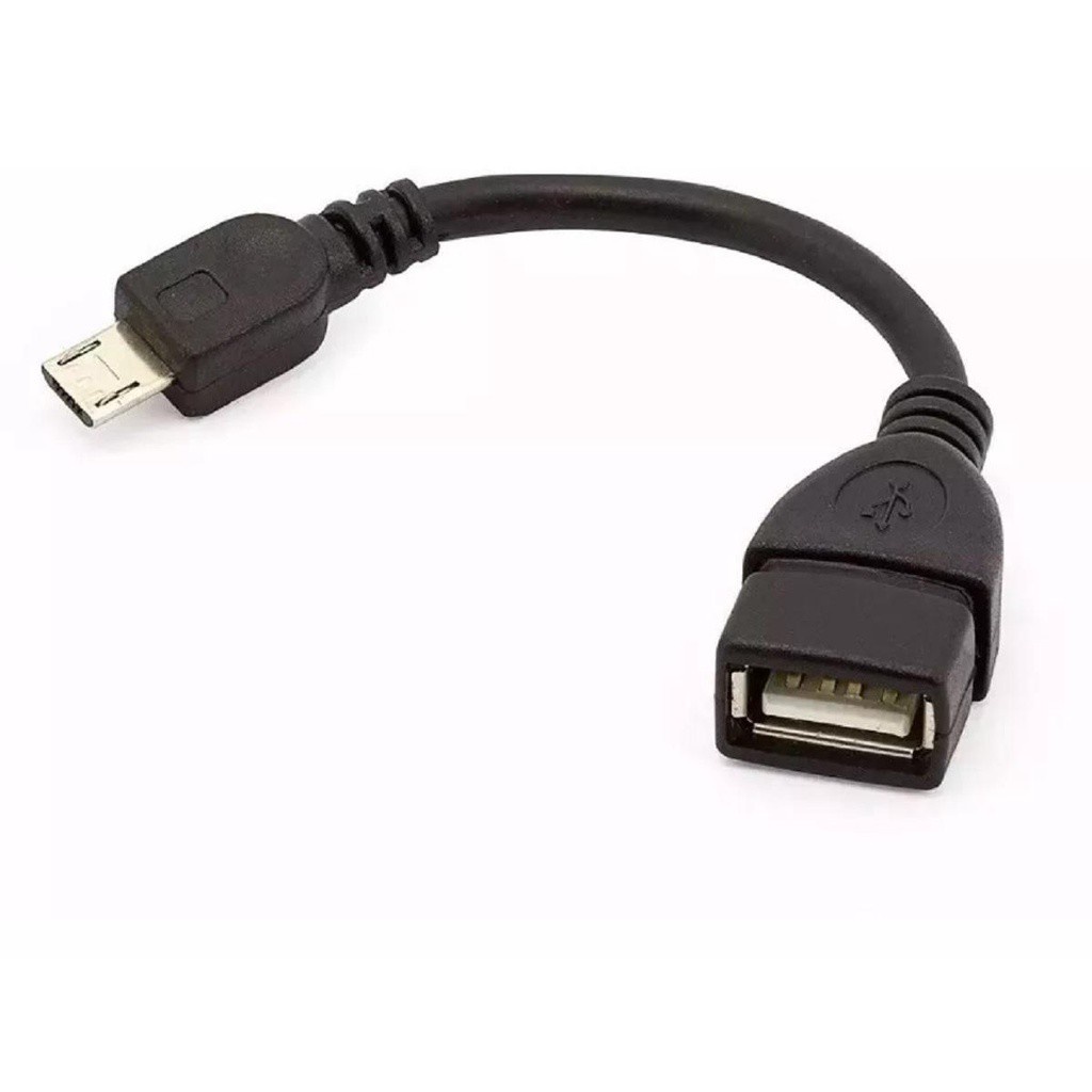 Adaptador Conversor Cabo Otg Usb Fêmea X Micro Usb Macho V8 Ligar Celular Com Teclado Mouse Pendrive
